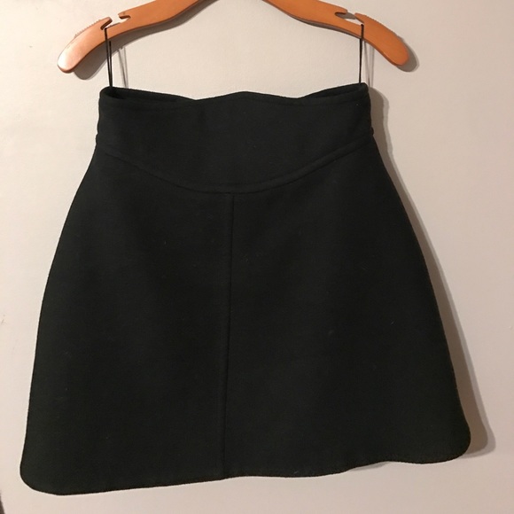 CARVEN structured wool black skirt - Picture 2 of 5